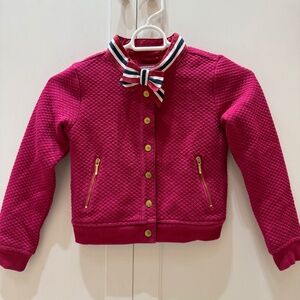 Janie and Jack Girls Quilted Bow Jacket